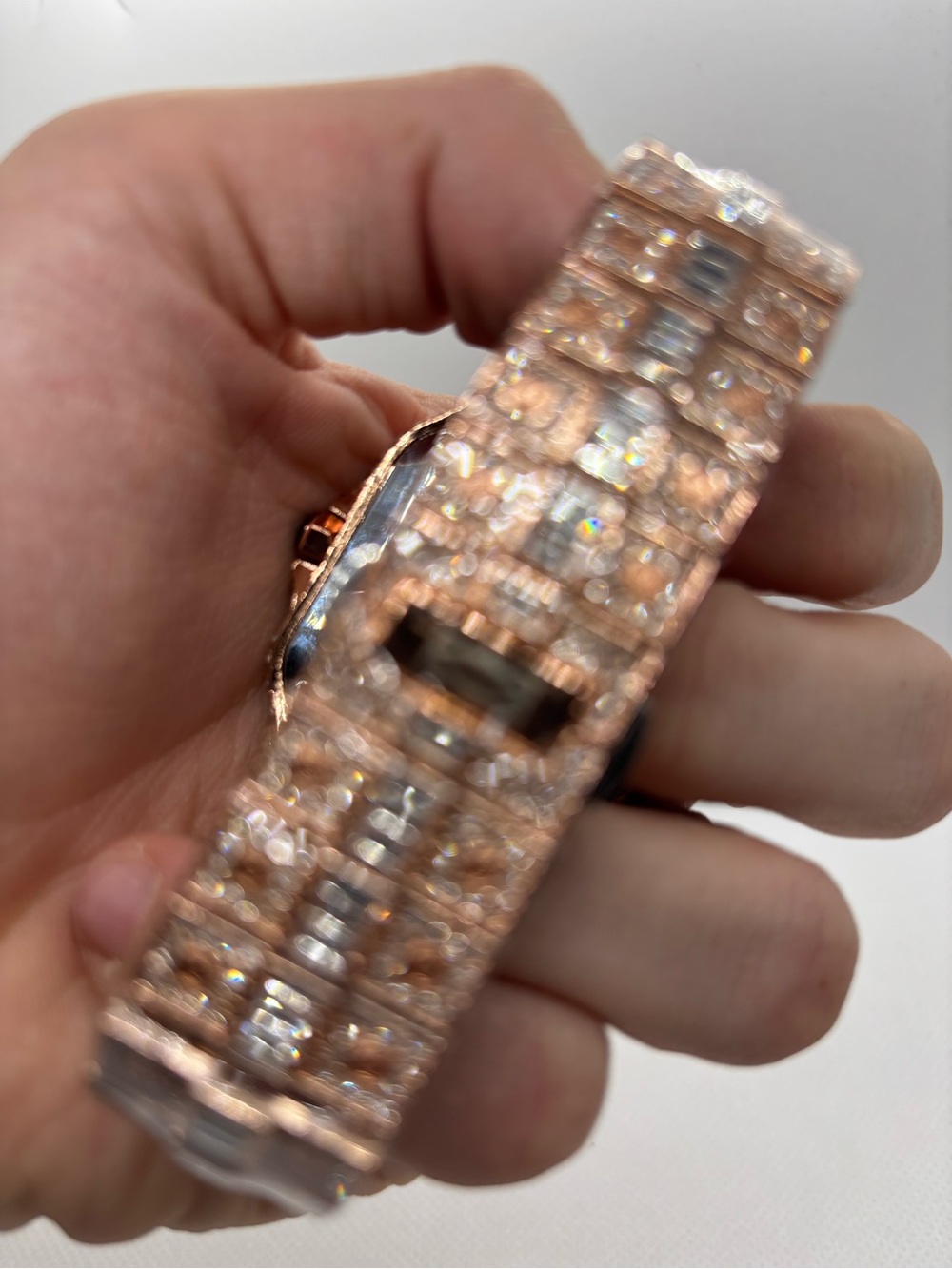 Rose Gold and Black Arab 42mm Bussdown Watch - Picture 4 of 4